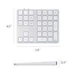 Satechi ST-XLABKS Aluminium Bluetooth ezüst bővített numerikus billentyűzet - Image 5