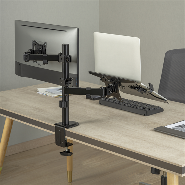 Sbox LCD-LM01-2 13"-27" asztali laptop és monitor tartó konzol - Image 7