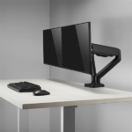 Sbox LCD-S024-2 17"-32" dönthető, forgatható asztali dual monitor tartó konzol - Image 7