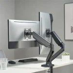 Sbox LCD-S024-2 17"-32" dönthető, forgatható asztali dual monitor tartó konzol - Image 8