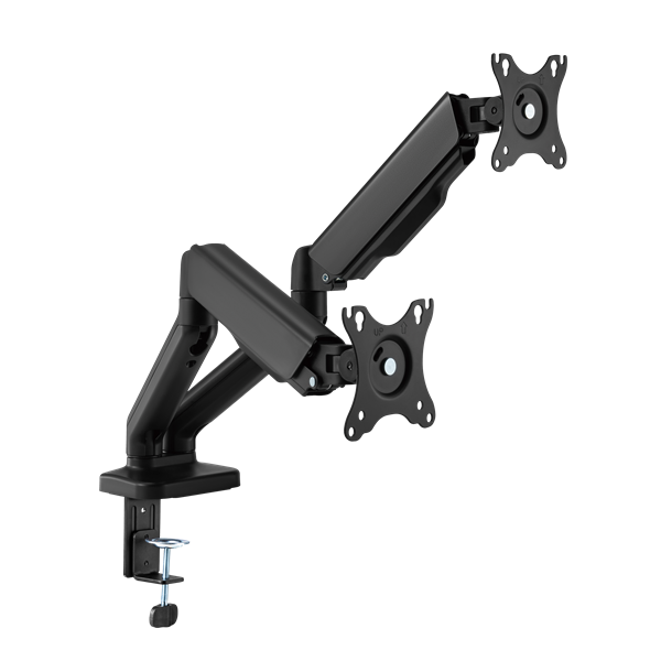Sbox LCD-S024-2 17"-32" dönthető, forgatható asztali dual monitor tartó konzol