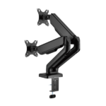 Sbox LCD-S024-2 17"-32" dönthető, forgatható asztali dual monitor tartó konzol - Image 3