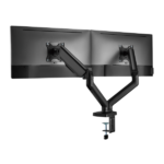 Sbox LCD-S024-2 17"-32" dönthető, forgatható asztali dual monitor tartó konzol - Image 5