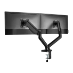 Sbox LCD-S024-2 17"-32" dönthető, forgatható asztali dual monitor tartó konzol - Image 5