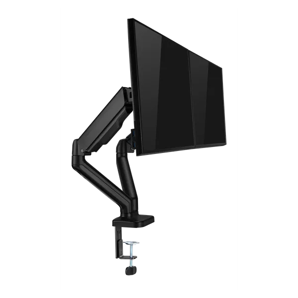 Sbox LCD-S024-2 17"-32" dönthető, forgatható asztali dual monitor tartó konzol - Image 6