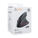 Sbox VM-065W 4D 2,4GHz fekete vezeték nélküli vertikális egér - Image 6