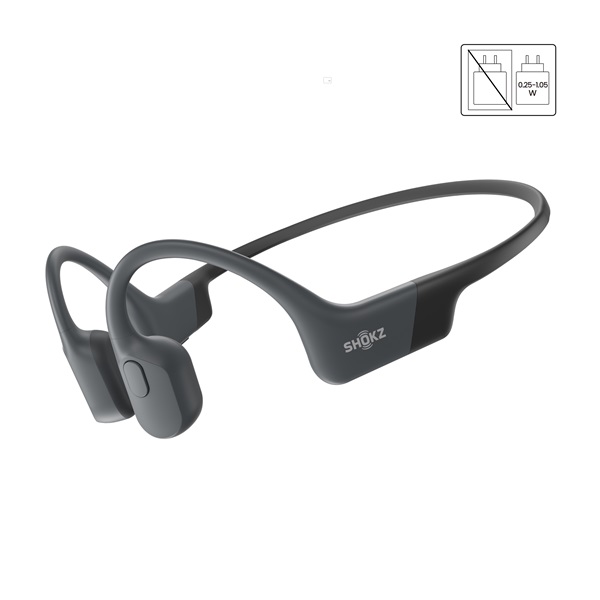 Shokz OpenRun USB-C csontvezetéses Bluetooth fekete Open-Ear sport fejhallgató - Image 2