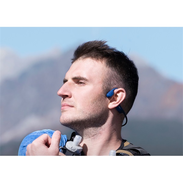 Shokz OpenRun USB-C csontvezetéses Bluetooth kék Open-Ear sport fejhallgató - Image 9
