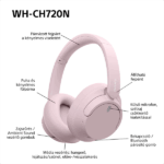 Sony WHCH720NP Bluetooth zajszűrős rózsaszín fejhallgató - Image 10