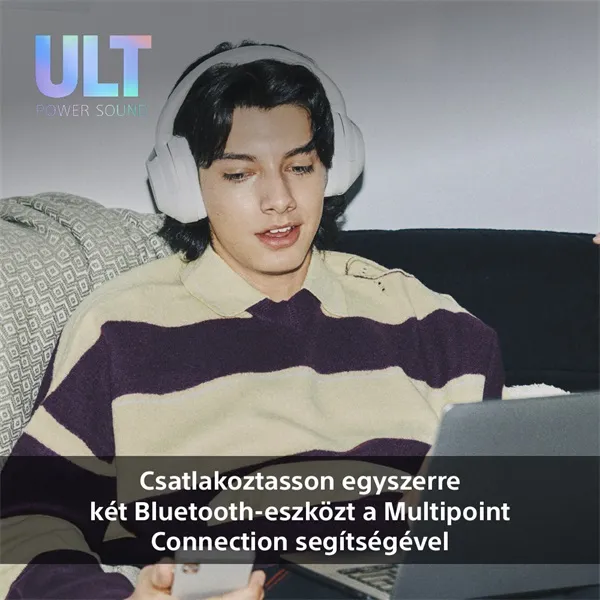 Sony ULT Power Sound Bluetooth Headset Off White - Image 12
