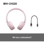 Sony WH-CH520 Bluetooth rózsaszín fejhallgató - Image 10