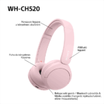 Sony WH-CH520 Bluetooth rózsaszín fejhallgató - Image 9