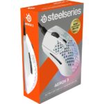 SteelSeries Aerox 3 (2022) Snow fehér optikai gamer egér - Image 5
