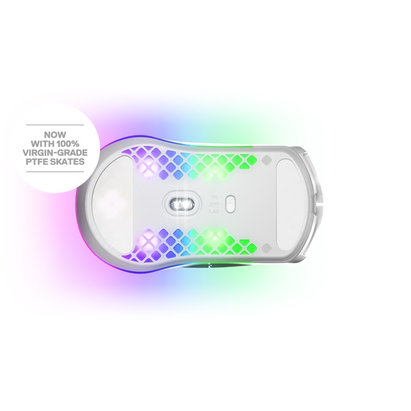 SteelSeries Aerox 3 (2022) Snow wireless fehér optikai gamer egér - Image 9