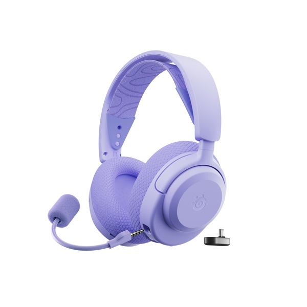 SteelSeries Arctis Nova 3X vezeték nélküli lila gamer headset - Image 5