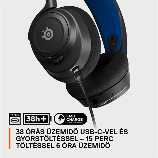 Steelseries Arctis Nova 7P vezeték nélküli kék-fekete gamer headset - Image 10