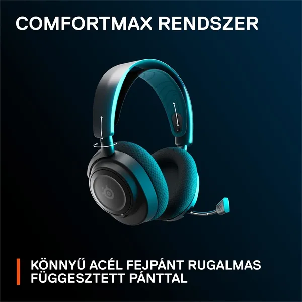 Steelseries Arctis Nova 7P vezeték nélküli kék-fekete gamer headset - Image 13