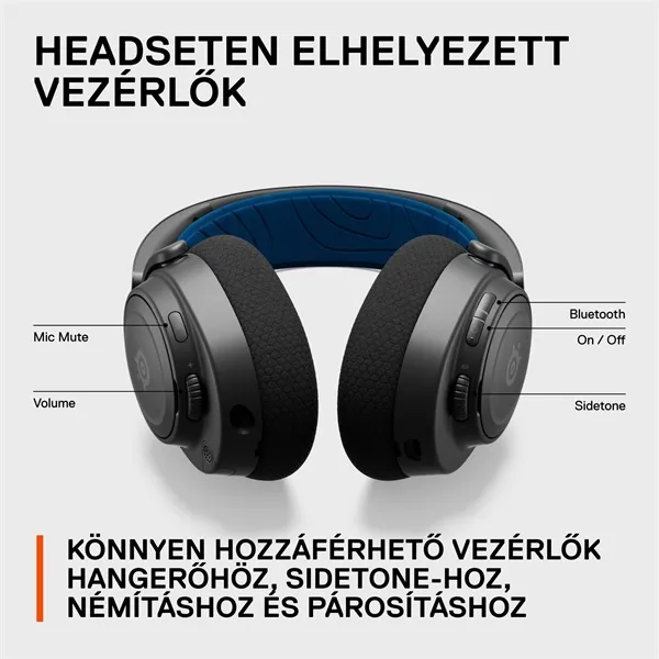 Steelseries Arctis Nova 7P vezeték nélküli kék-fekete gamer headset - Image 14