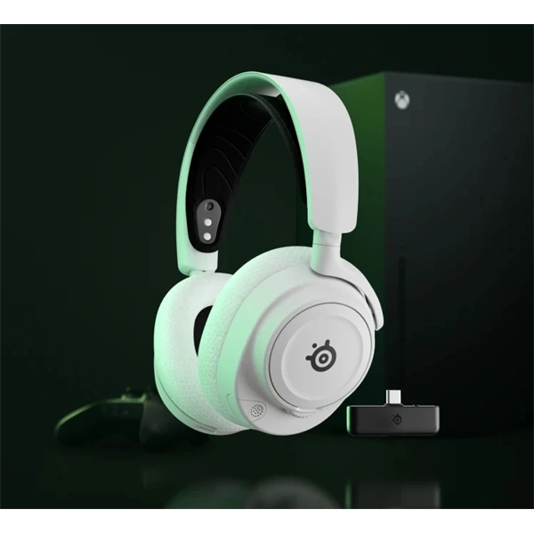 Steelseries Arctis Nova 7X Wireless Bluetooth Headset White - Image 8