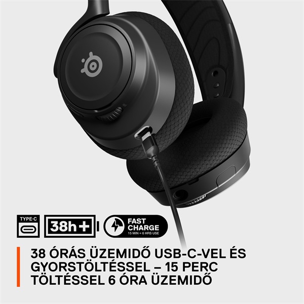 Steelseries Arctis Nova 7 vezeték nélküli fekete gamer headset - Image 10