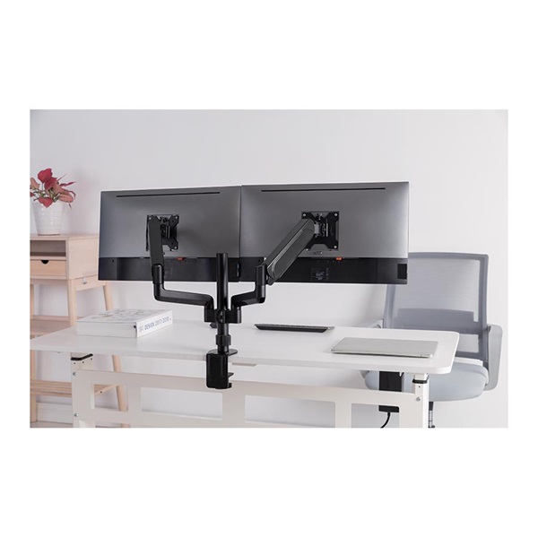 Stell SOS 2122 17"-32" kétkaros asztali monitor tartó konzol - Image 8