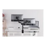 Stell SOS 2122 17"-32" kétkaros asztali monitor tartó konzol - Image 9