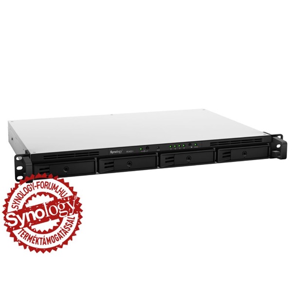 Synology_RS422_2G_1U_4x_SSDHDD_1U_rackbe_szerelheto_NAS-i40920672.jpg Synology RS422+ (2G) 1U 4x SSD/HDD 1U rackbe szerelhető NAS + regisztrációs kártya - Image 1