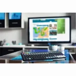 Thomson 132699 ROC3506 4 az 1-ben fekete multimédiás vezeték nélküli érintőpados LG Smart TV billentyűzet - Image 3