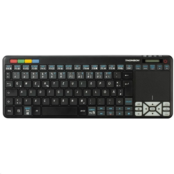 Thomson_ROC3506_4_az_1_ben_wless_fekete_multimedias_erintopados_LG_Smart_TV_billentyuzet-i12847112.jpg Thomson 132699 ROC3506 4 az 1-ben fekete multimédiás vezeték nélküli érintőpados LG Smart TV billentyűzet - Image 1