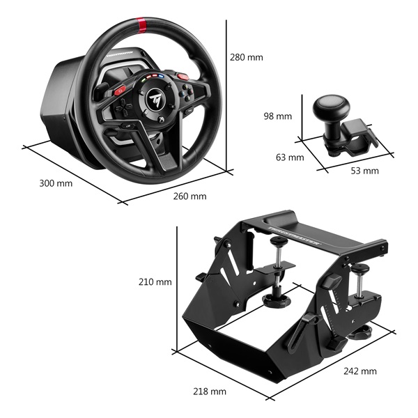 Thrustmaster 4460264 T128 Simtask Pack Xbox One/Series/PC kormány + Steering Kit rögzítőrendszer + pedál - Image 7