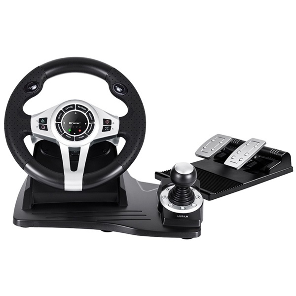 Tracer TRAJOY46524 Roadster 4in1 PC/PS3/PS4/Xbox/One/Nintendo Switch fekete-ezüst gamer kormány - Image 1
