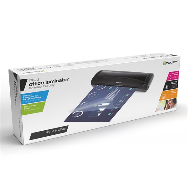 Tracer TRANIS42004 TRL-A3 A3 30cm/perc hideg-meleg fekete laminálógép - Image 4