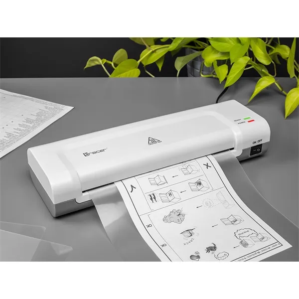 Tracer TRANIS47266 TRL-5 WH A4 28 cm/perc meleg fehér laminálógép - Image 4