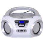 Trevi CMP 544BT hordozható fehér Bluetooth/FM/USB/AUX/CD boombox - Image 2