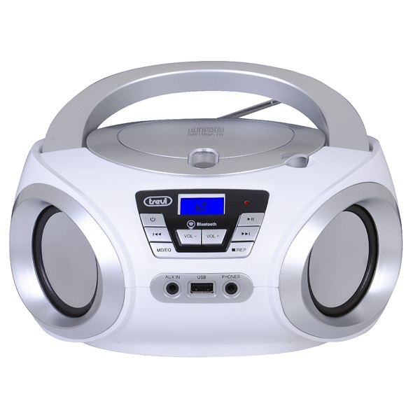 Trevi CMP 544BT hordozható fehér Bluetooth/FM/USB/AUX/CD boombox - Image 2