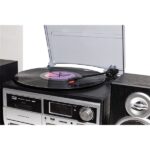 Trevi TT 1072 E fekete retro bakelit lemezjátszó/Mini HiFi rendszer - Image 4