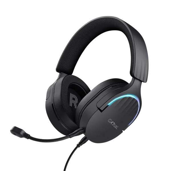 Trust GXT490 Fayzo 7.1 USB vezetékes fekete gamer headset - Image 1