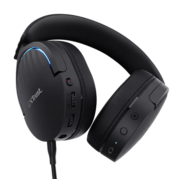 Trust GXT491 Fayzo vezeték nélküli fekete gamer headset - Image 3