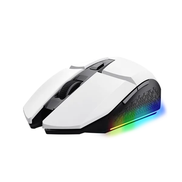 Trust GXT110W Felox vezeték nélküli fehér gamer egér