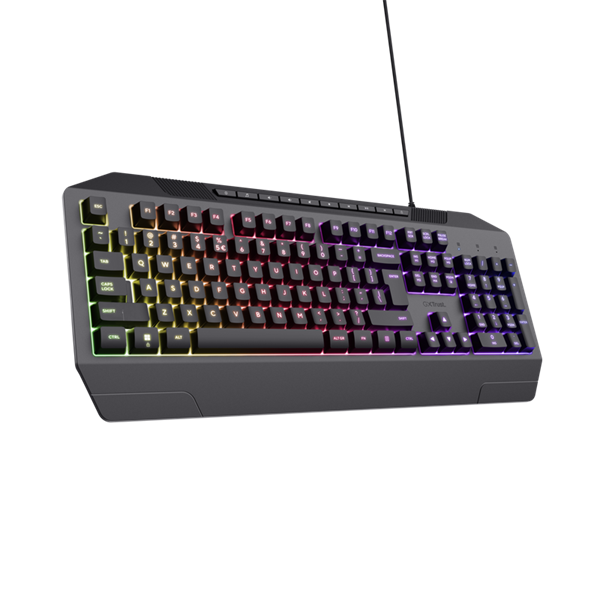 Trust Billentyűzet Gamer - GXT 836 Evocx (RGB LED háttérvilágítás; USB; fekete; magyar) - Image 7
