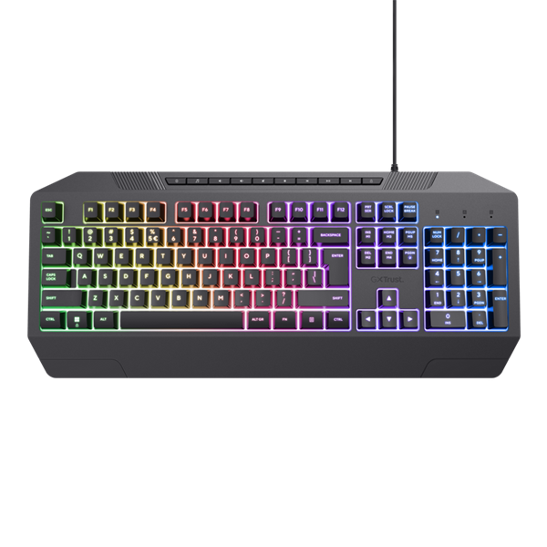 Trust Billentyűzet Gamer - GXT 836 Evocx (RGB LED háttérvilágítás; USB; fekete; magyar) - Image 12