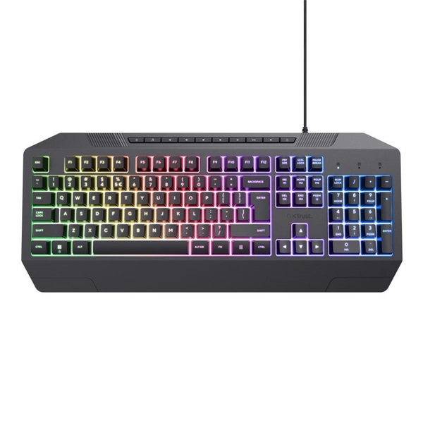 Trust Billentyűzet Gamer - GXT 836 Evocx (RGB LED háttérvilágítás; USB; fekete; magyar) - Image 10