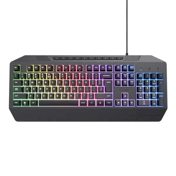 Trust Billentyűzet Gamer - GXT 836 Evocx (RGB LED háttérvilágítás; USB; fekete; magyar) - Image 6