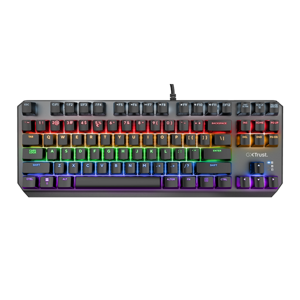Trust GXT834 Callaz TKL US fekete mechanikus gamer billentyűzet - Image 3