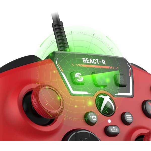 Turtle Beach TBS-0734-05 REACT-R PC/Xbox One/Xbox Series X|S vezetékes piros kontroller - Image 4