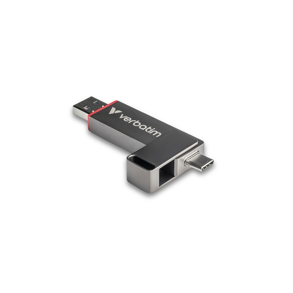 Verbatim 32040 128GB USB 3.2 Gen 1 A/USB-C Dual QuickStick Flash Drive - Image 1
