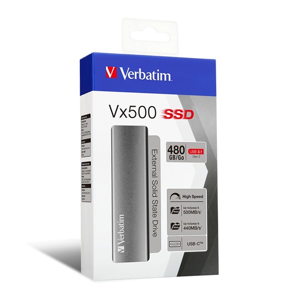 Verbatim 47443 VX500 external SSD USB 3.1 480GB külső SSD - Image 3