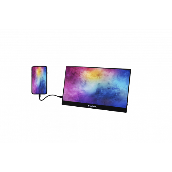 Verbatim 49590 14" PM-14 FHD IPS HDMI/USB-C fekete monitor - Image 6