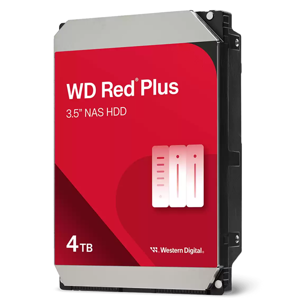 Western Digital 3,5" 4000GB belső SATAIII 5400RPM 256MB RED PLUS WD40EFPX winchester 3 év - Image 1
