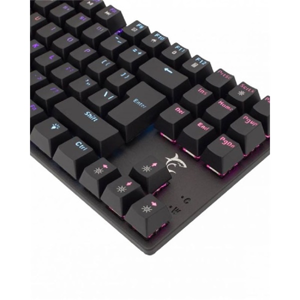 White Shark COMMANDOS GK-2106B/BL-HU fekete mechanikus magyar (blue switch) gamer billentyűzet - Image 7
